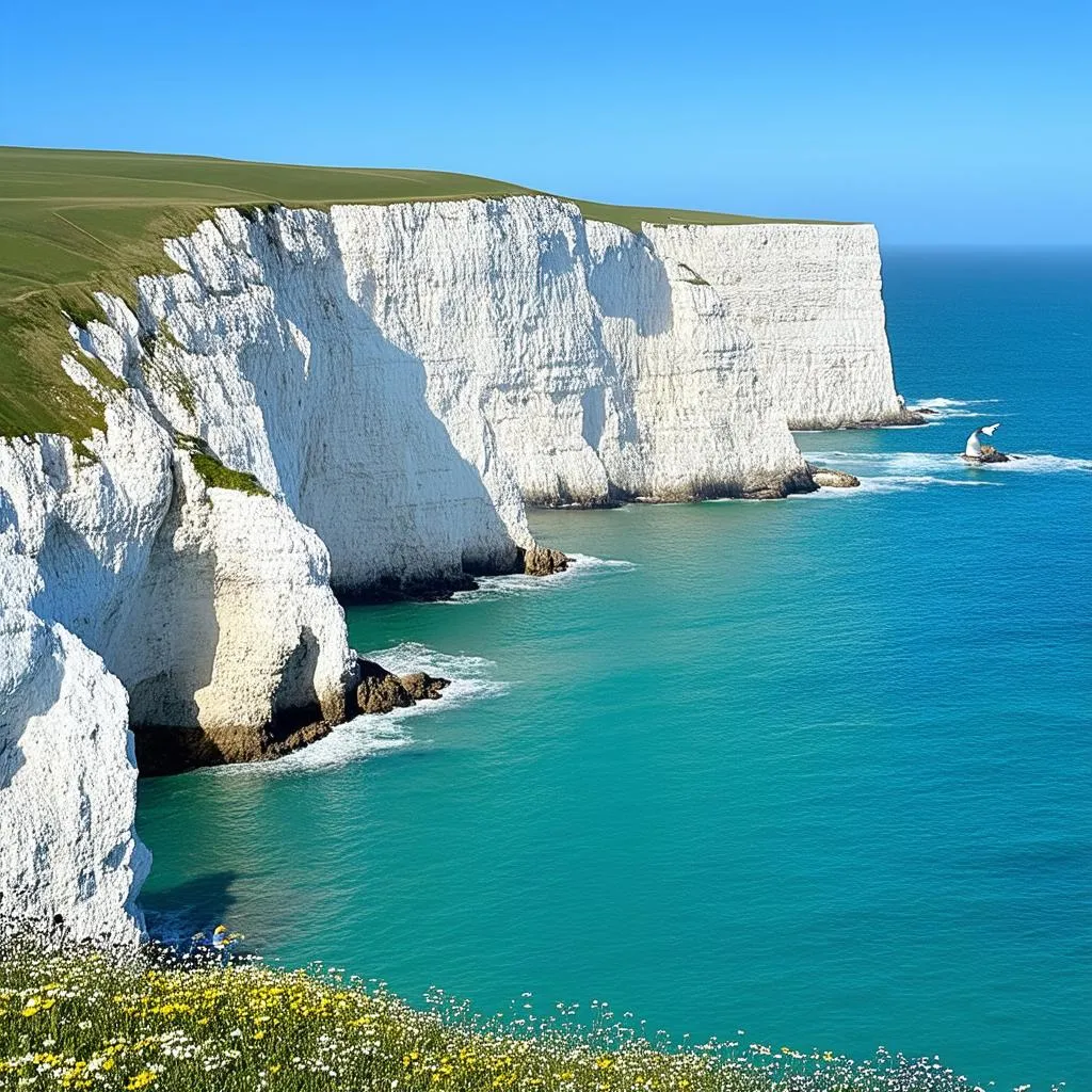 Scenic View of Sussex Coastline