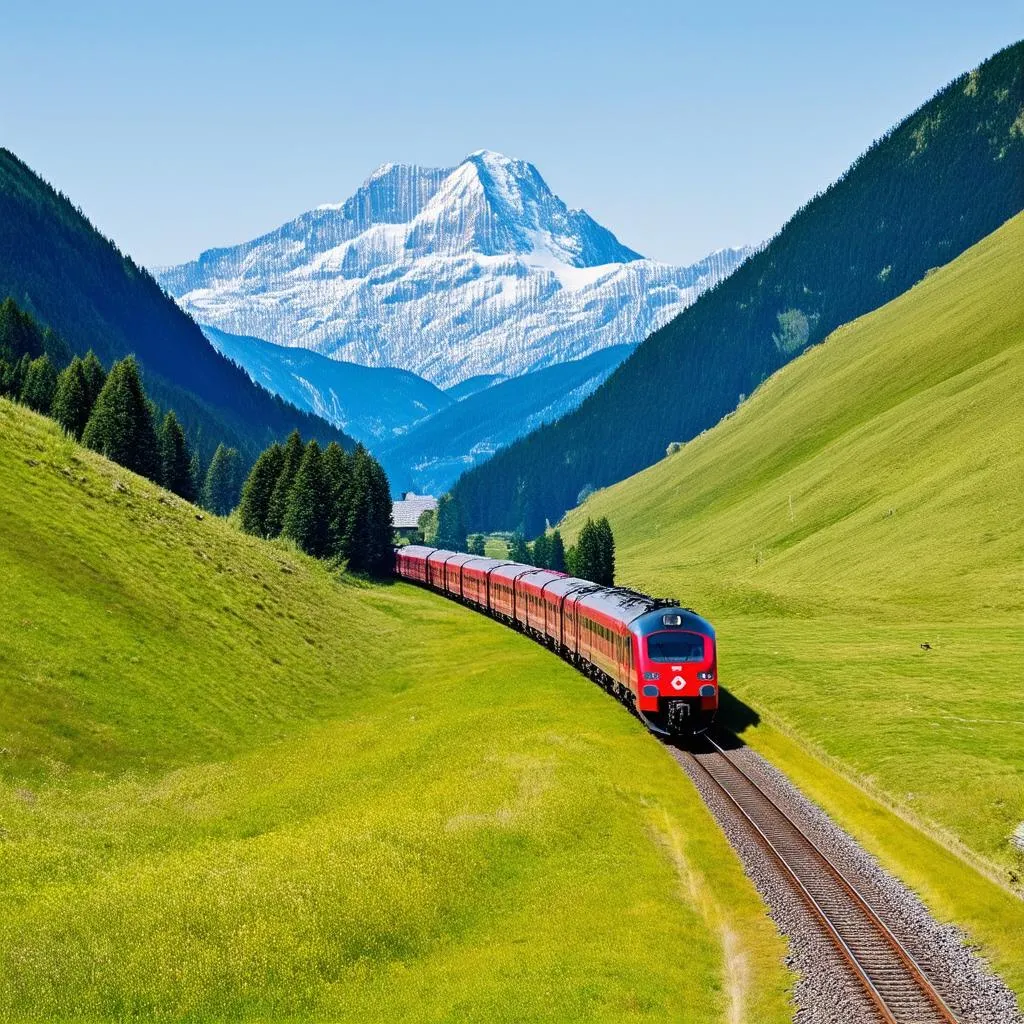 Swiss Alps Train