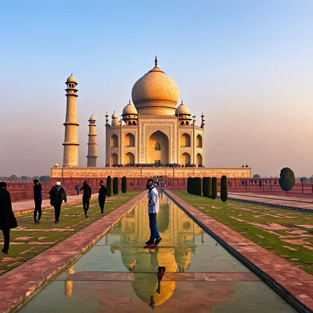 Taj Mahal at Sunrise