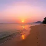 Tranquil sunset over Tan Thanh Beach