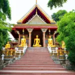 Intricate carvings and vibrant colors of Tan Thanh Pagoda