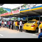 Taxi Stand in Johor Bahru