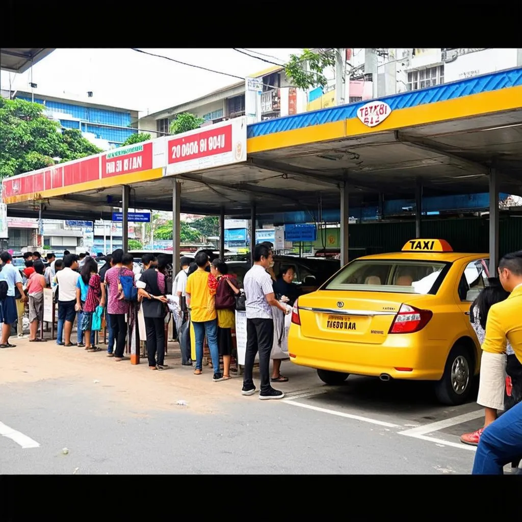 Taxi Stand in Johor Bahru