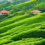 Moc Chau tea hills