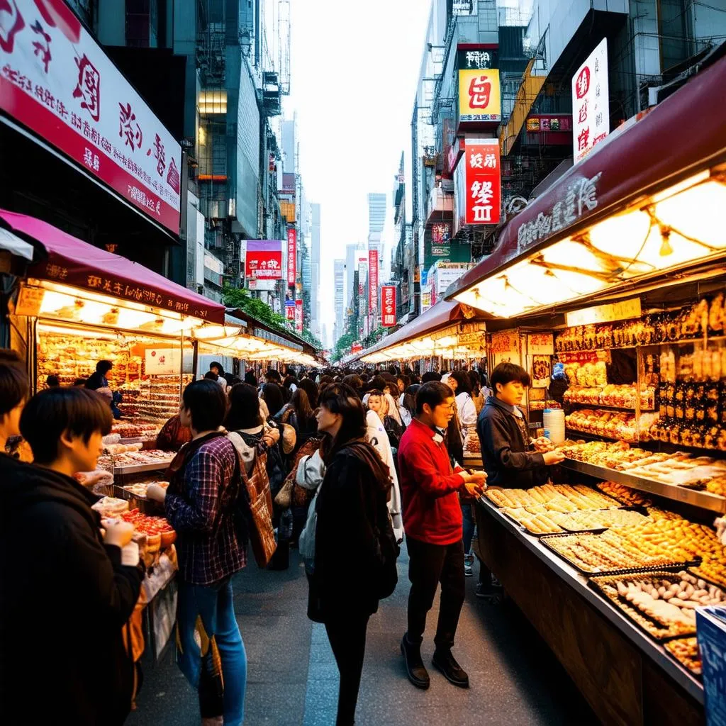 Bustling Temple Street Night Market