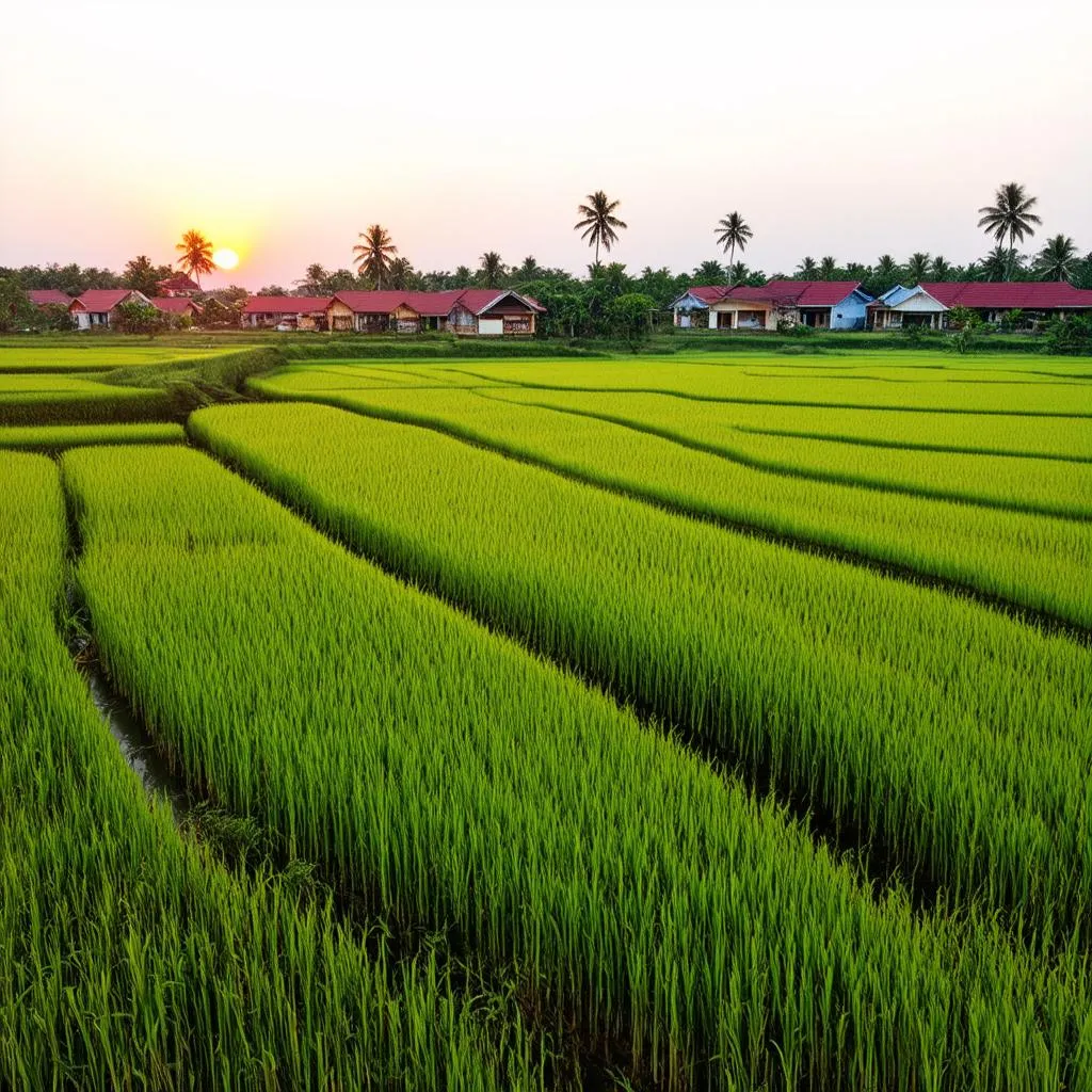 Rice fields in Thai Binh