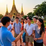 Tour Guide at Wat Arun