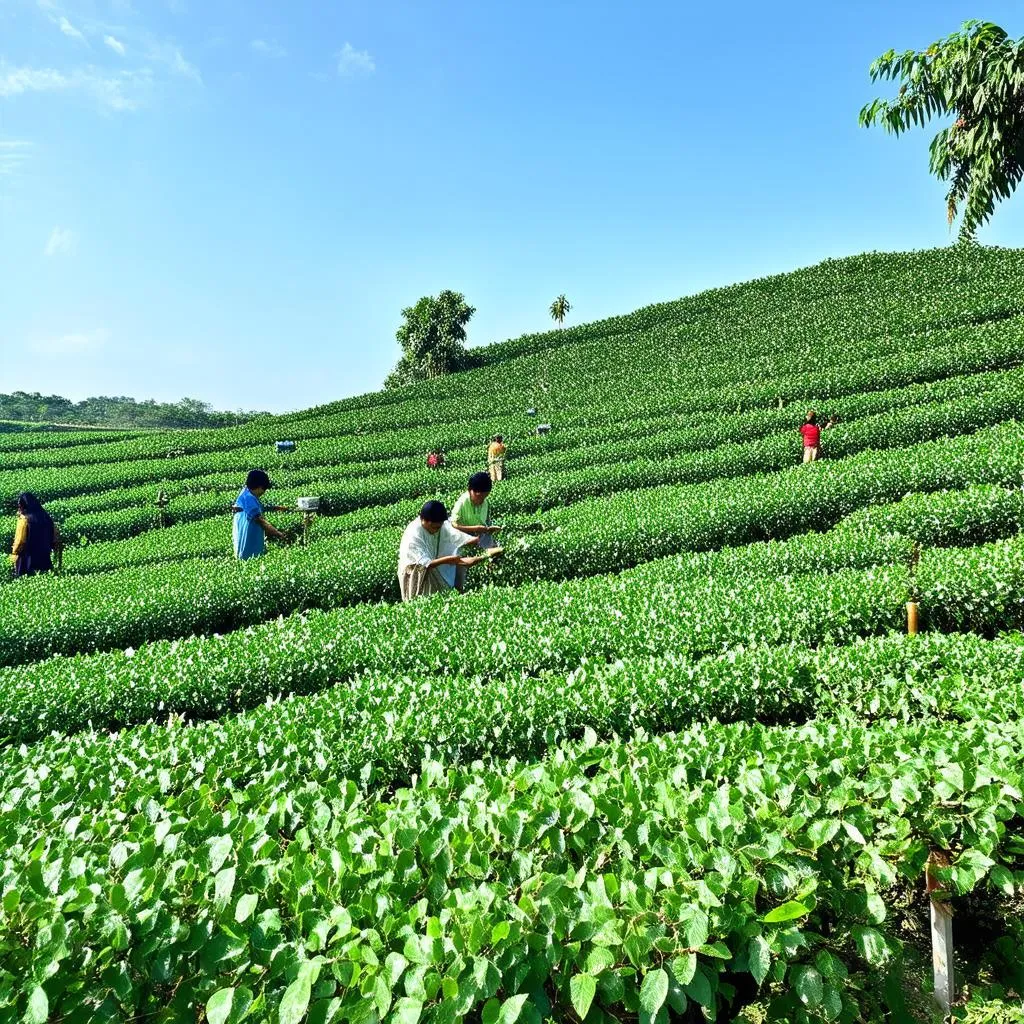 Thai Nguyen Tea Plantation