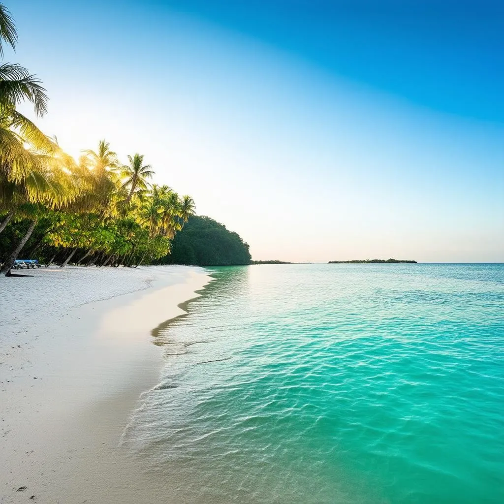 pristine beach in Thailand