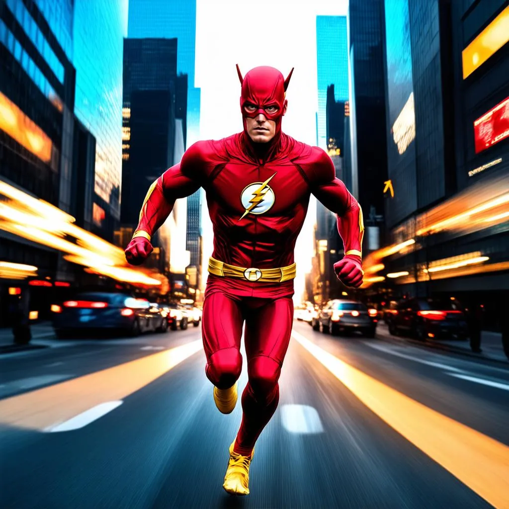 The Flash Running