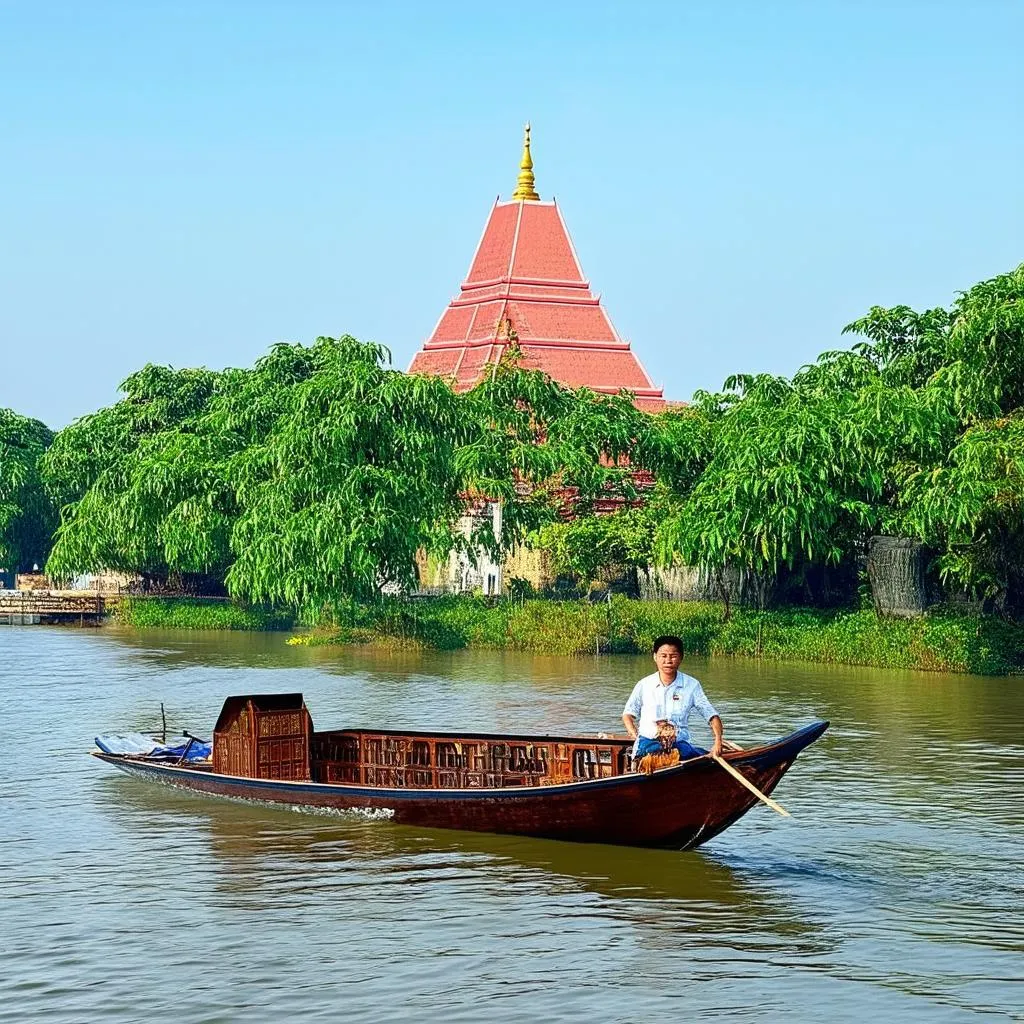 Thien Mu Pagoda by the Perfume River