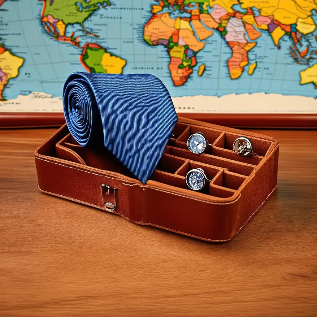 leather tie case