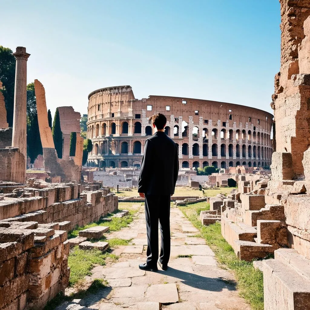 Time Traveler in Rome