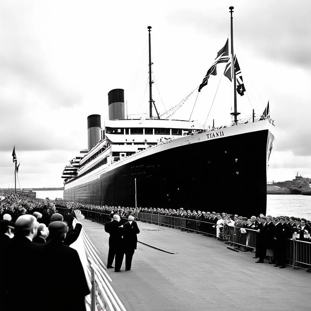 Titanic Leaving Southampton