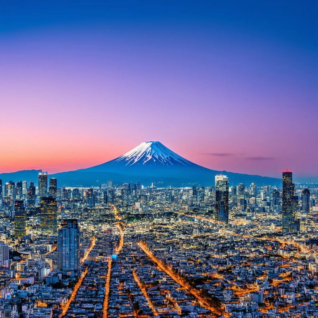 Tokyo Skyline at Night