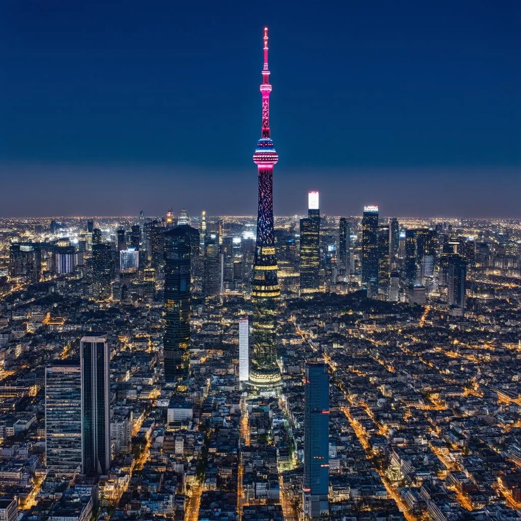 Tokyo Skyline at Night