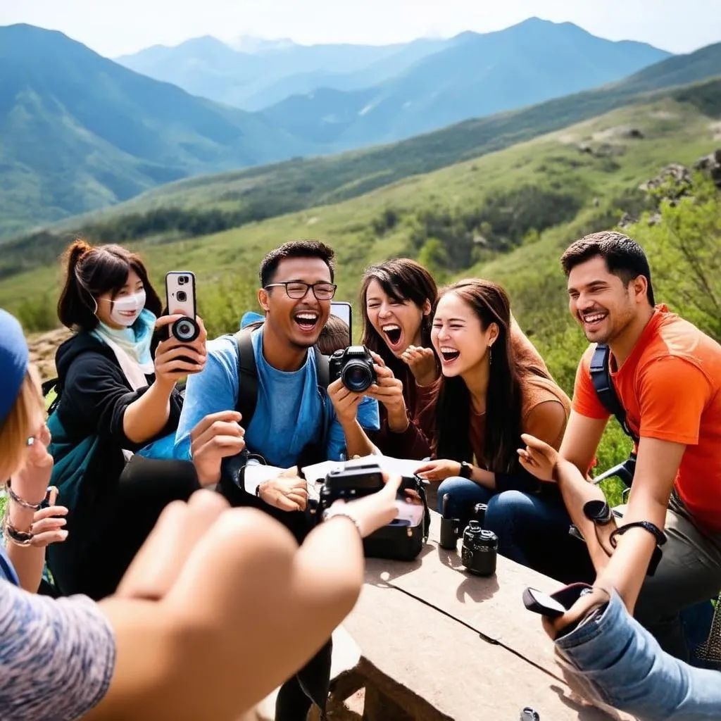 Tourists Taking Pictures