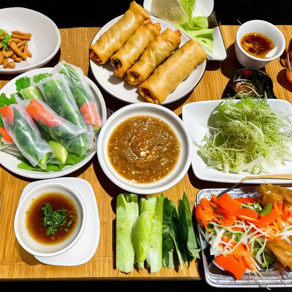 Traditional Vietnamese Meal