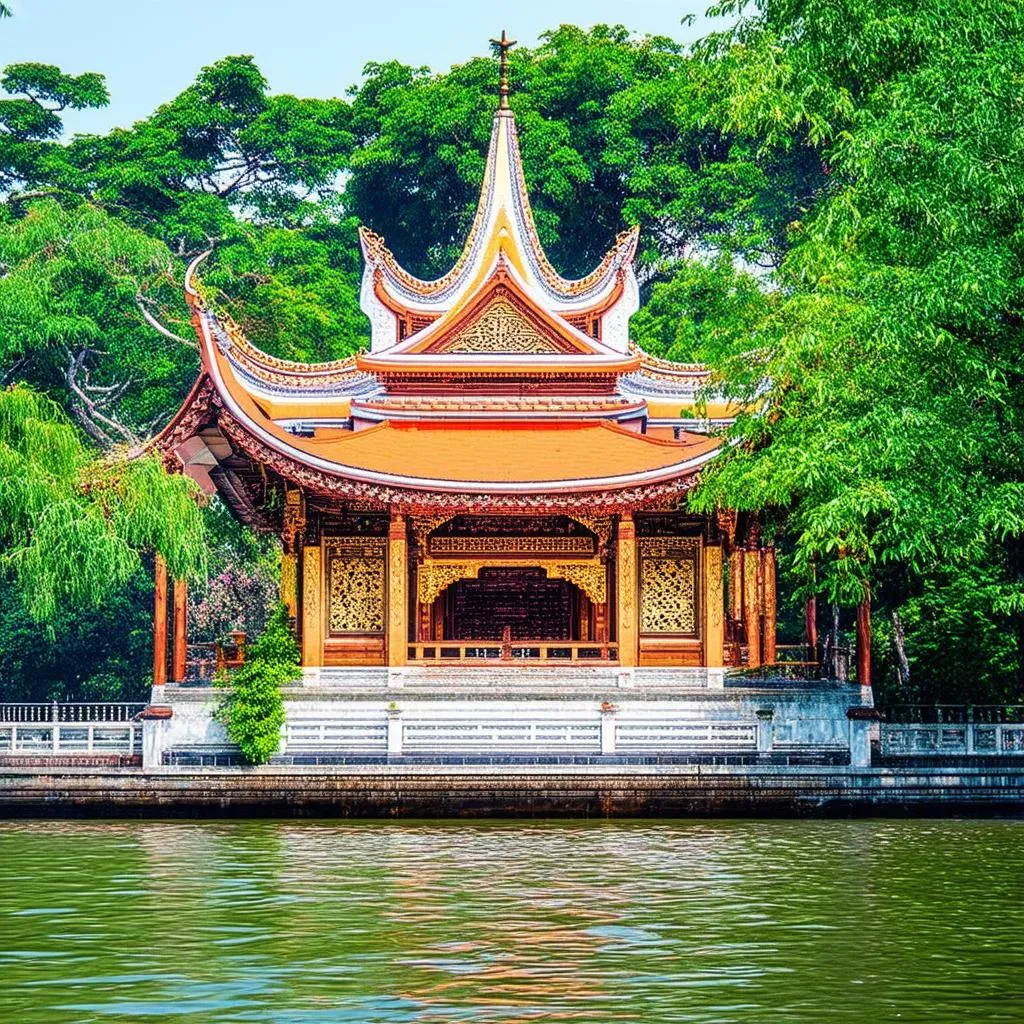 Ancient Tran Quoc Pagoda in Hanoi