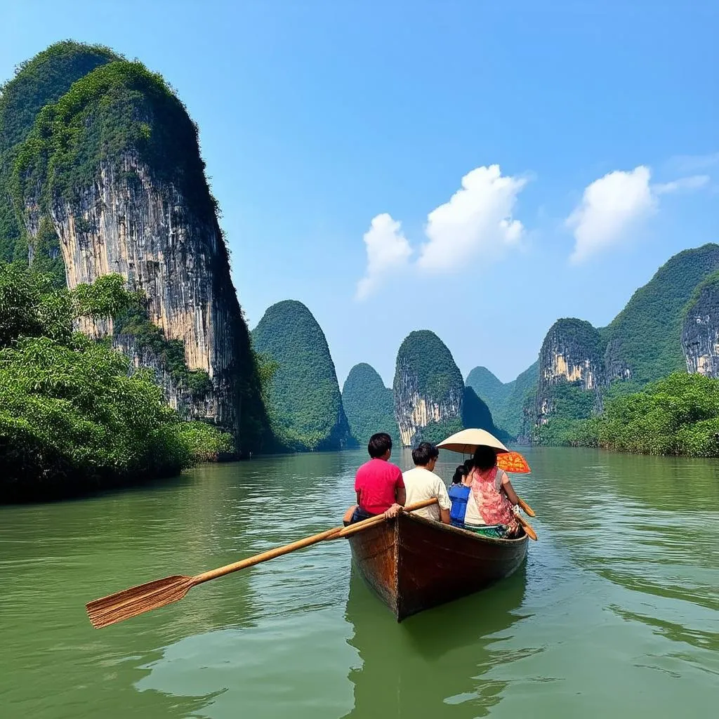 Boat trip in Trang An