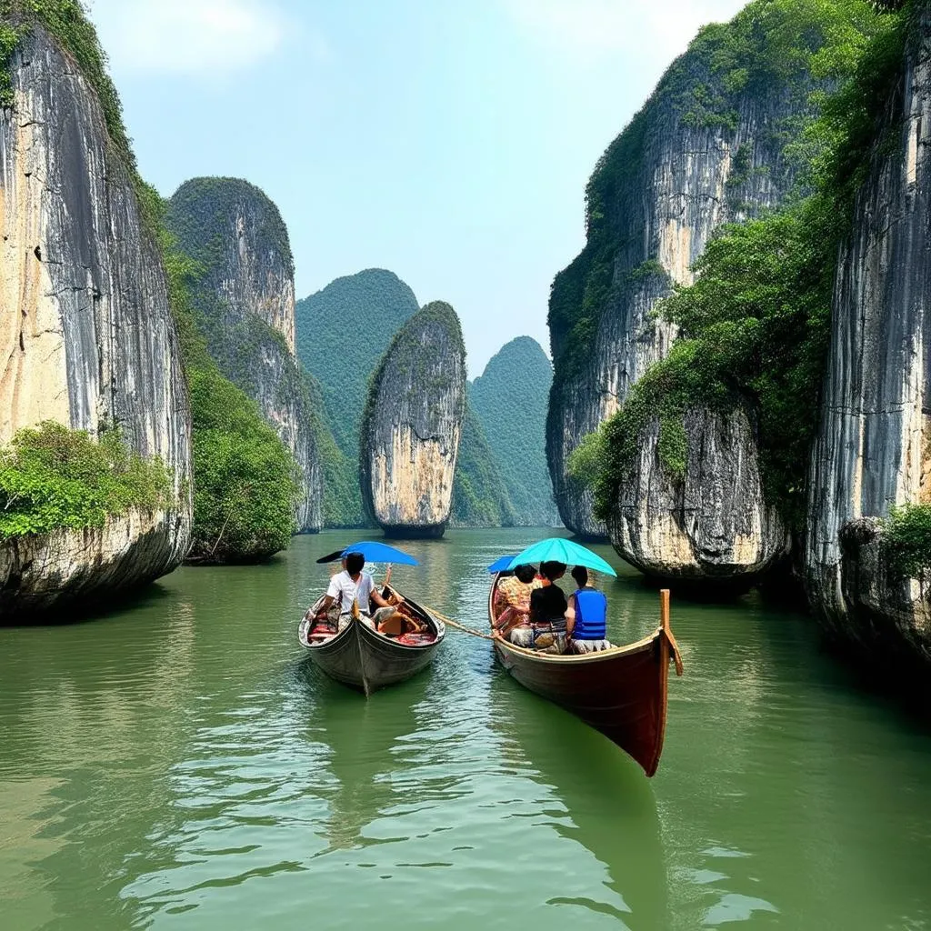 Boat Trip in Trang An