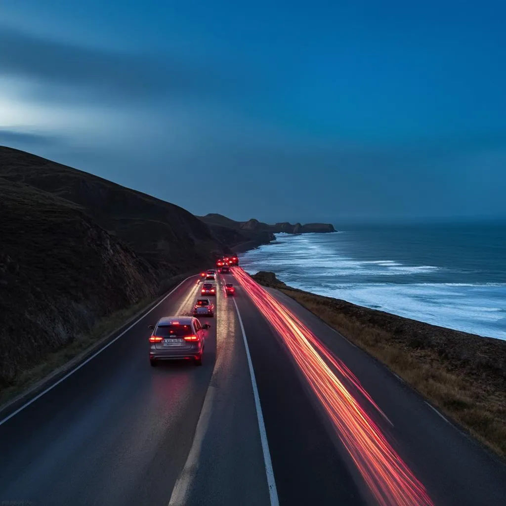 Travel and Light Trails