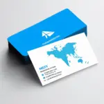 Modern Travel Business Card Design