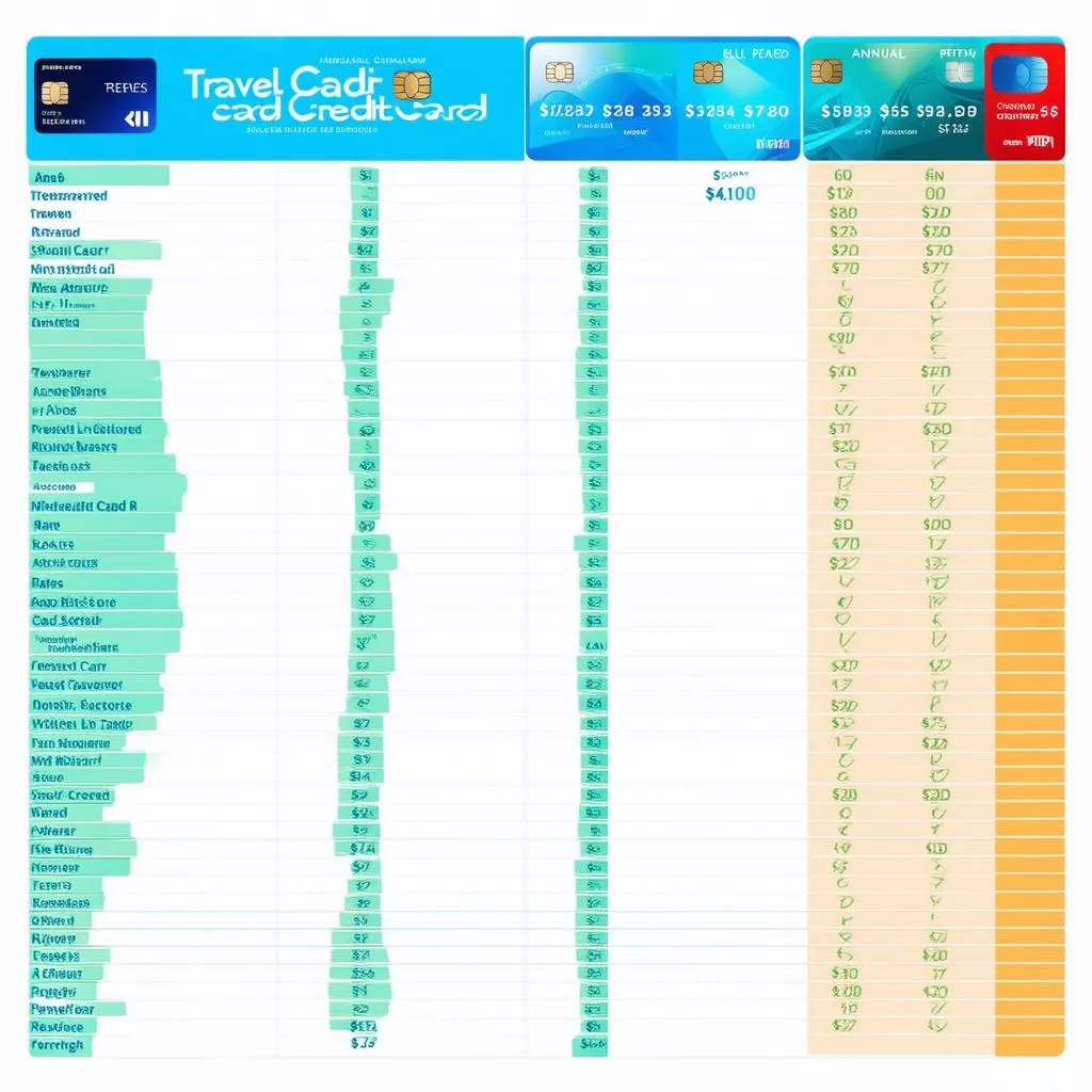 Travel Credit Card Comparison Chart