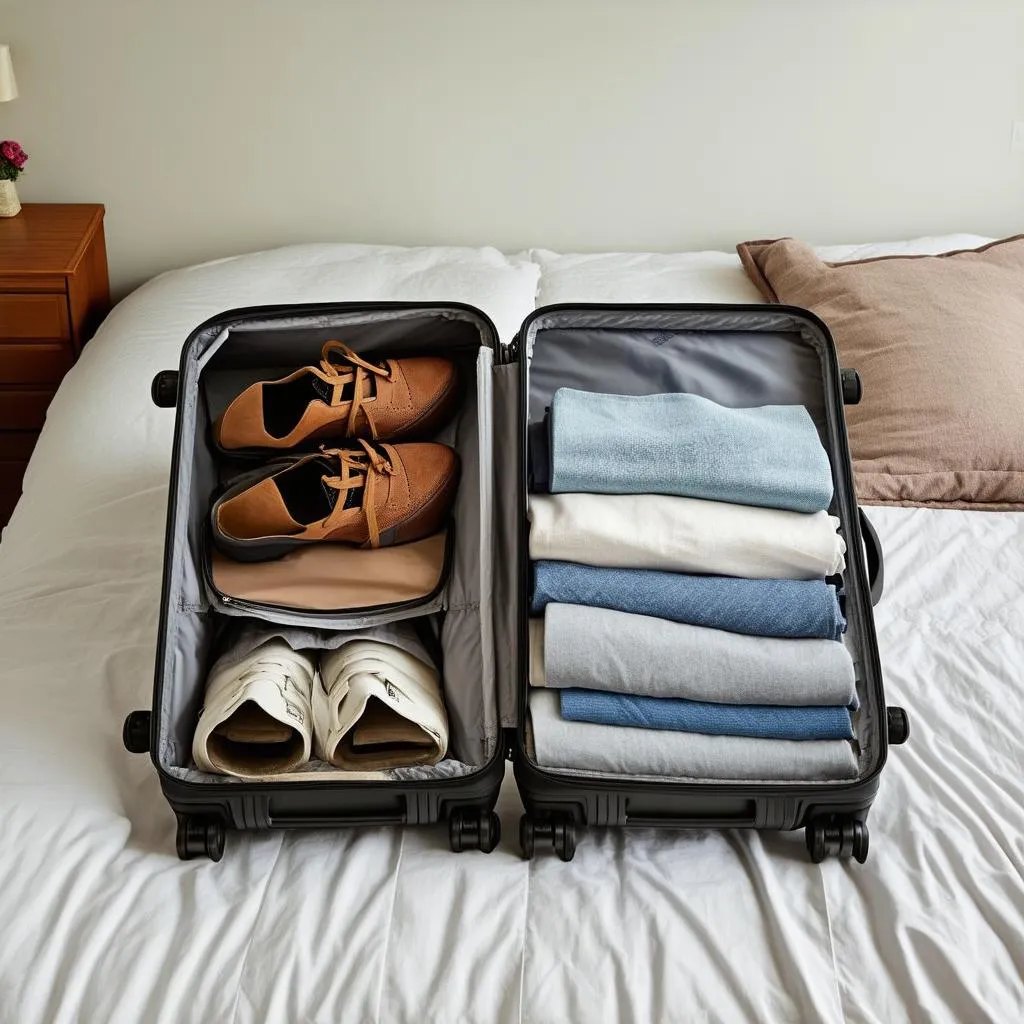 Packing a suitcase