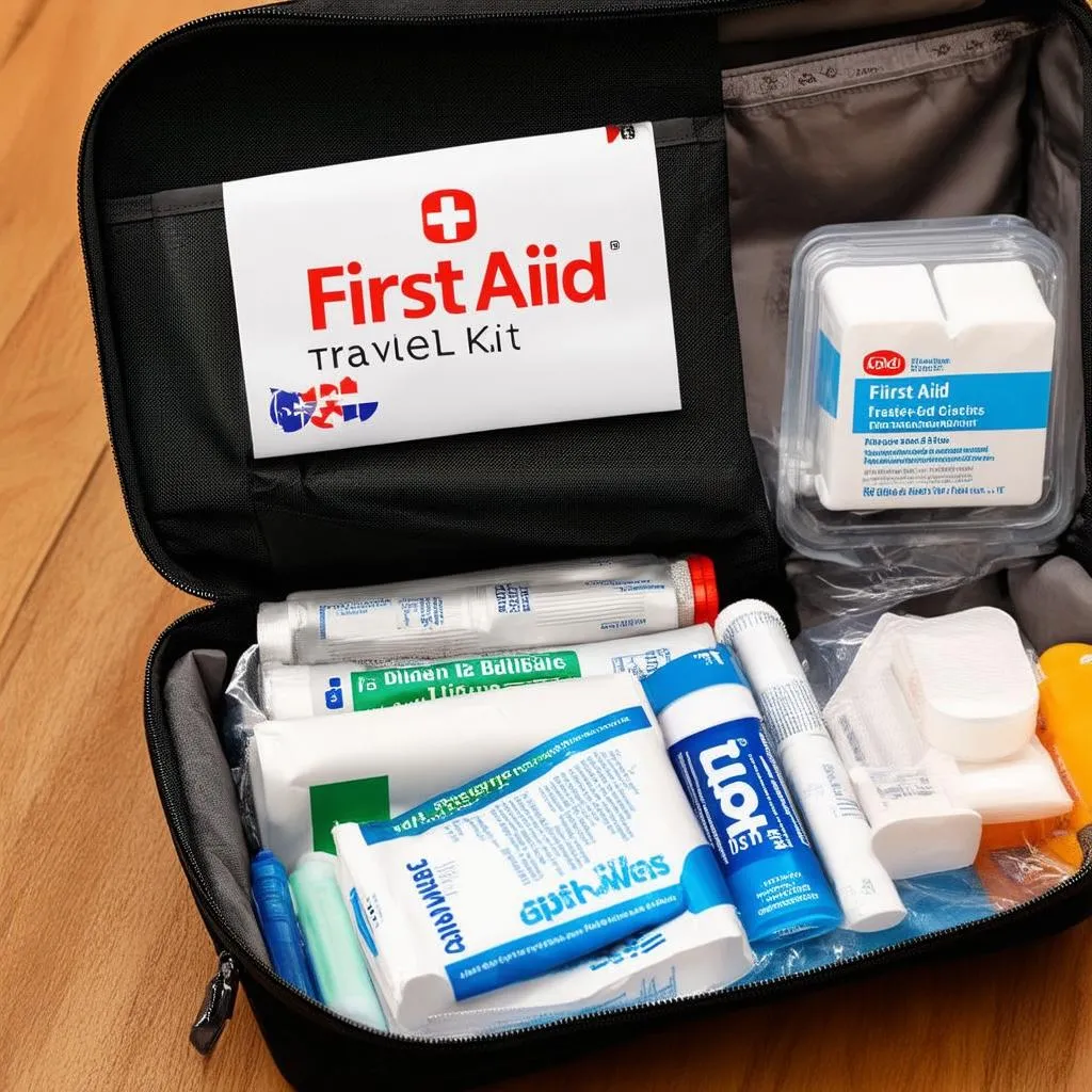 First-aid kit for travel