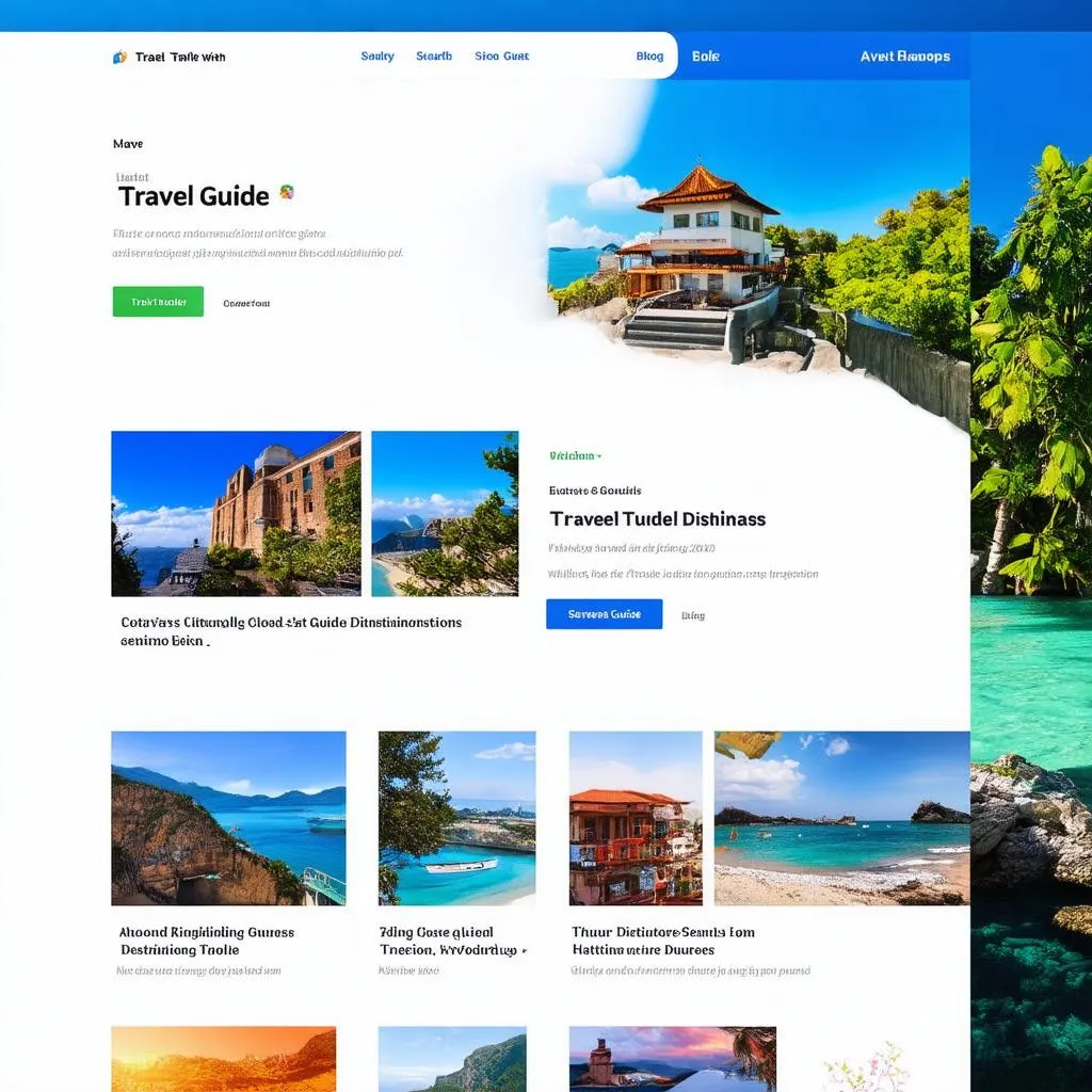 travel guide website