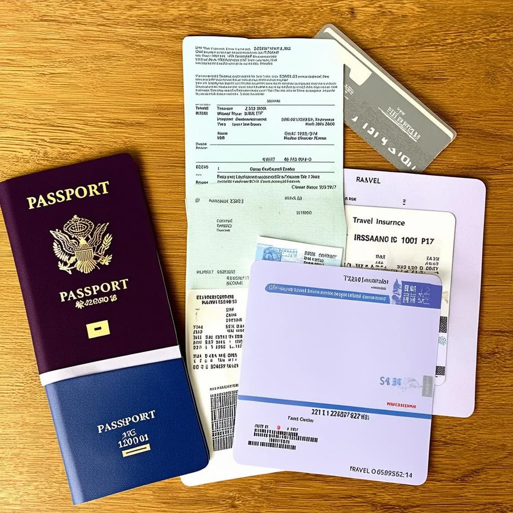 Travel Insurance Documents and Passport