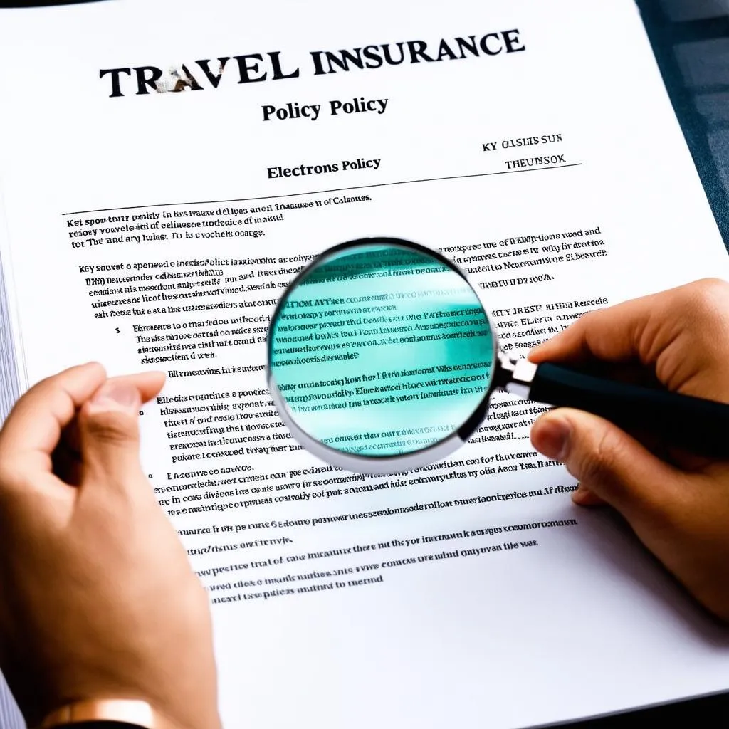 Travel insurance policy