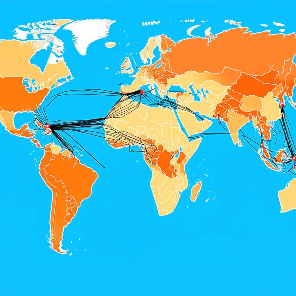 travel lane map