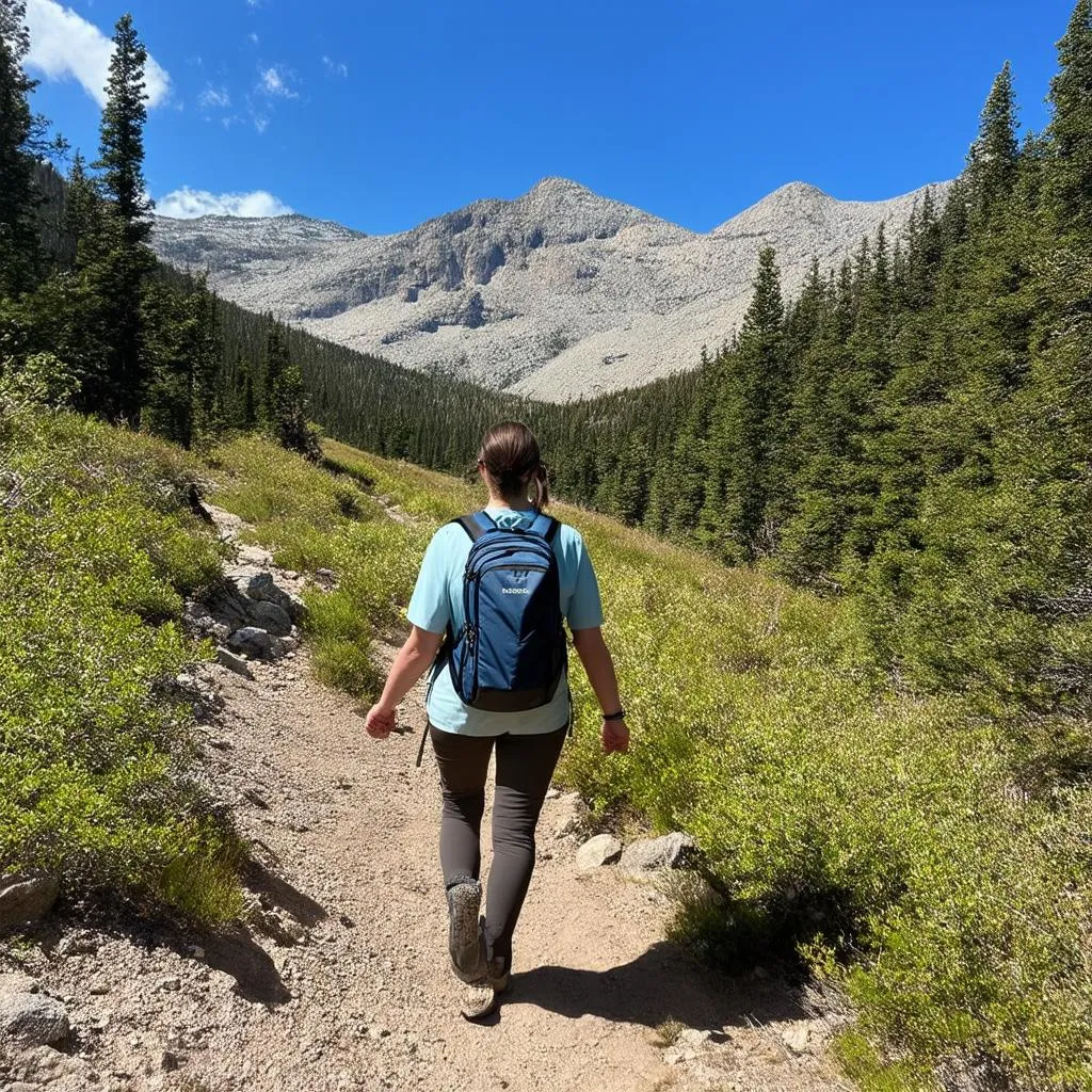 travel nurse exploring nature