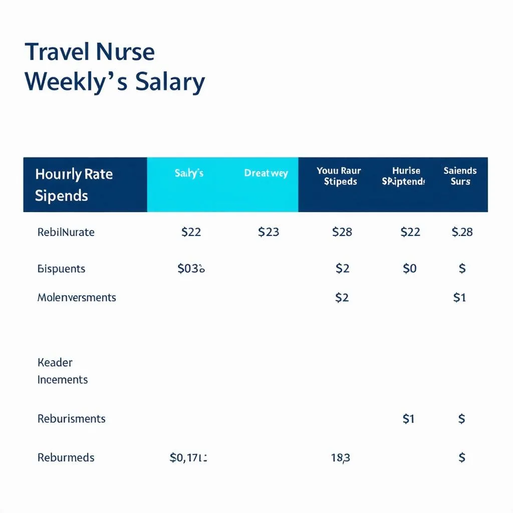 Travel Nurse Salary Breakdown Chart