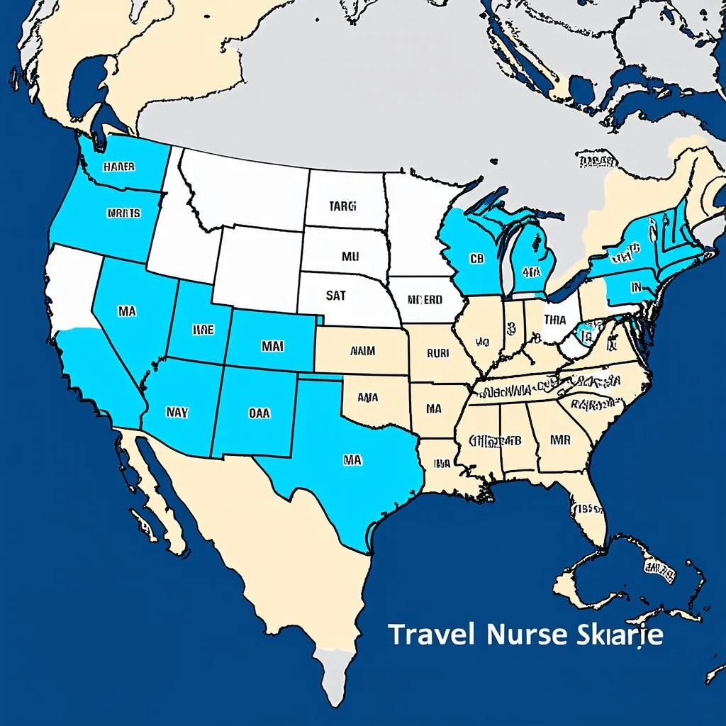 Travel Nurse Salary Map