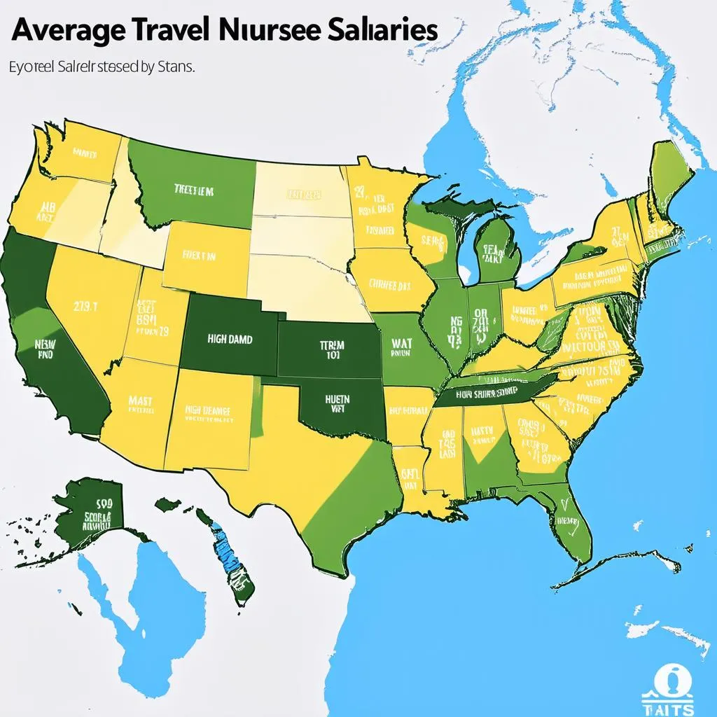 Travel Nurse Salary Map