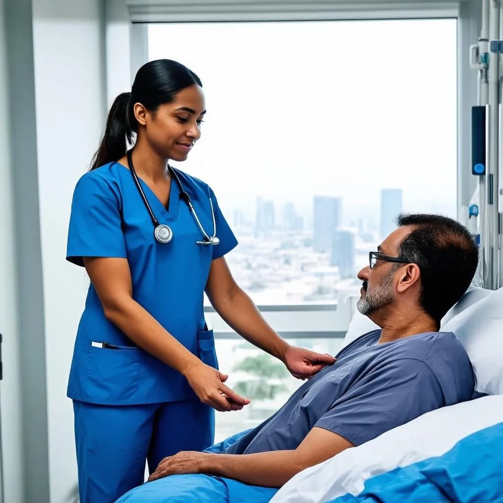 nurse in a hospital setting