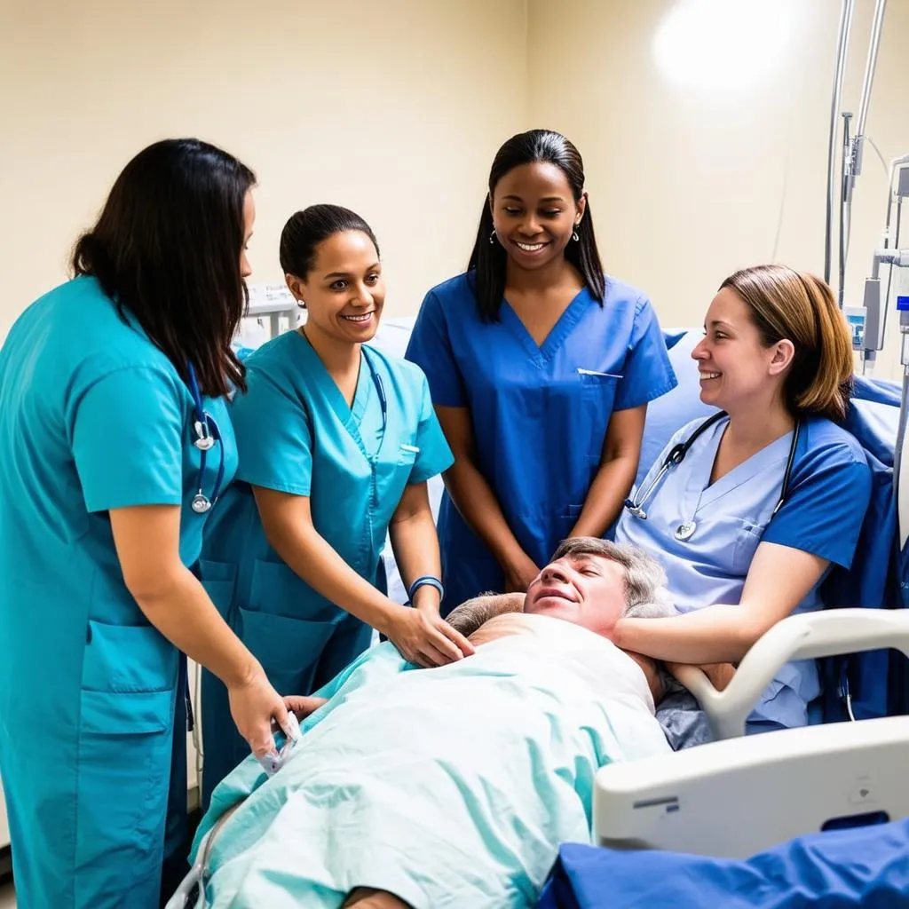 Travel Nurse Working in Hospital