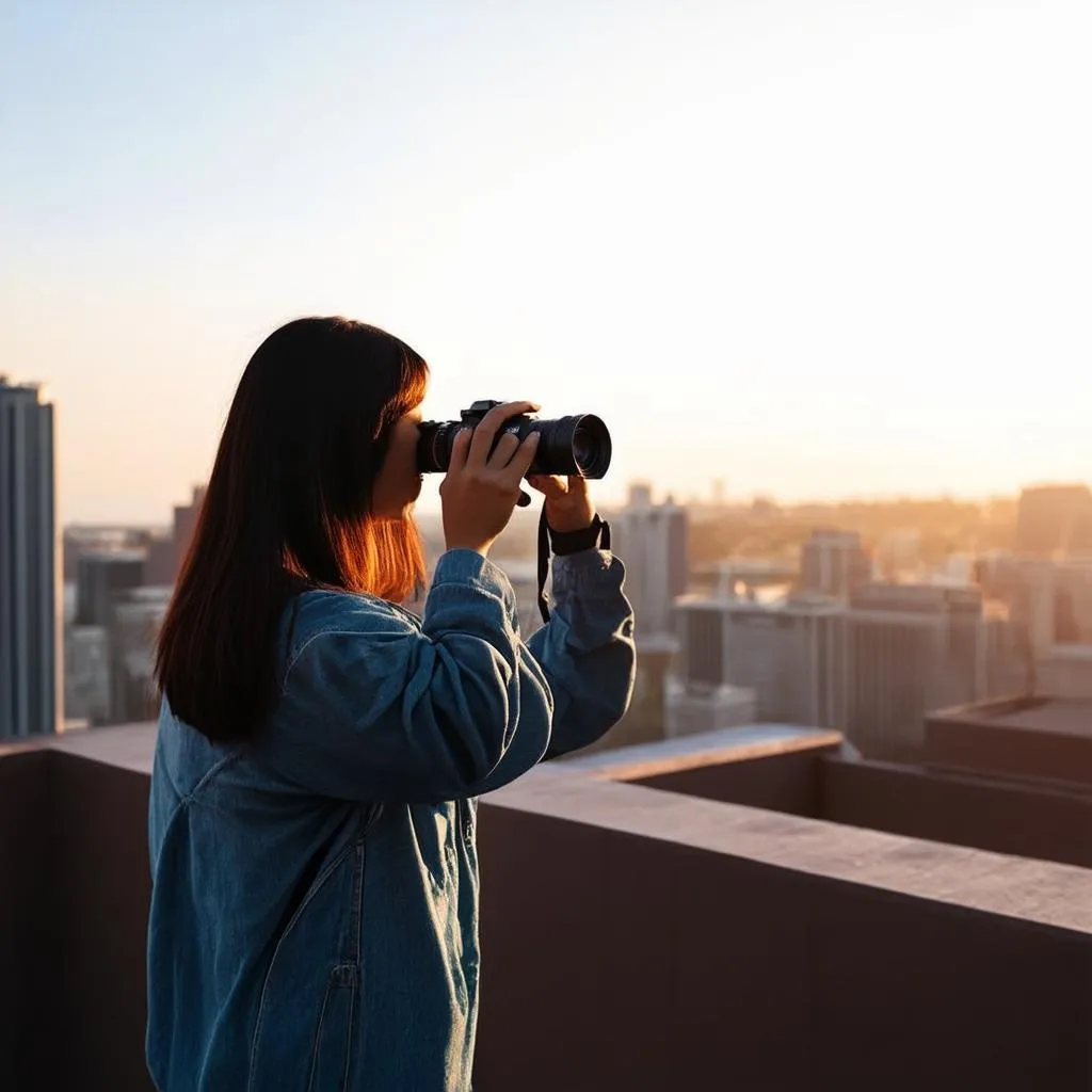 Woman Taking Photos