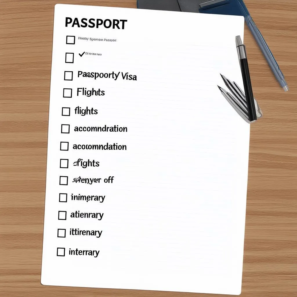 Travel Planning Checklist