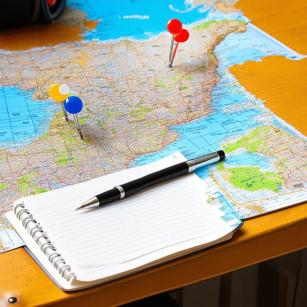 travel planning map