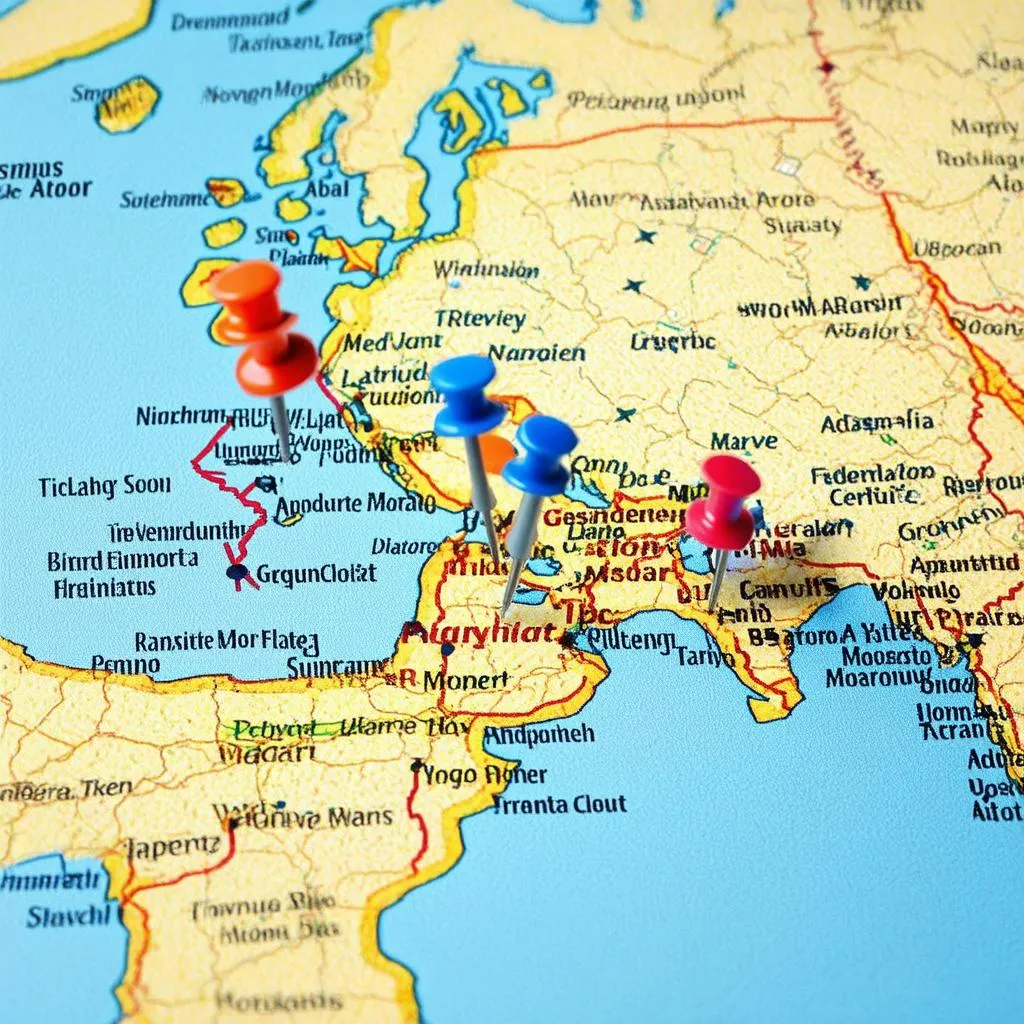 travel planning map destinations