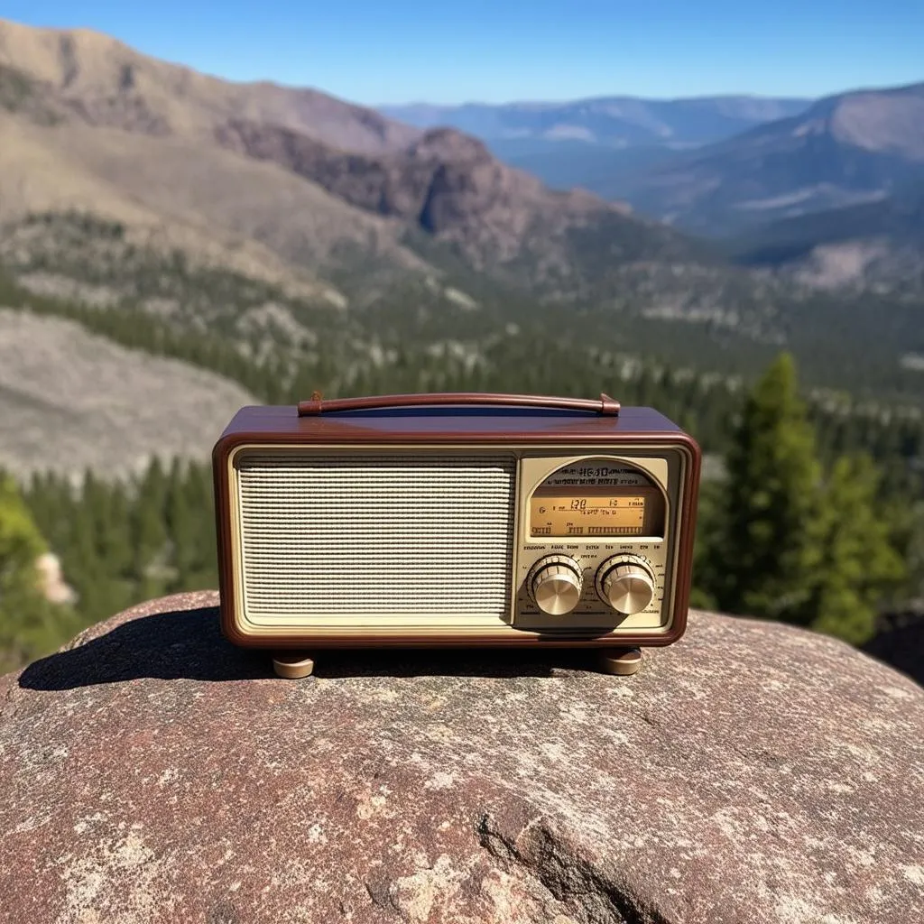 travel radio on mountain