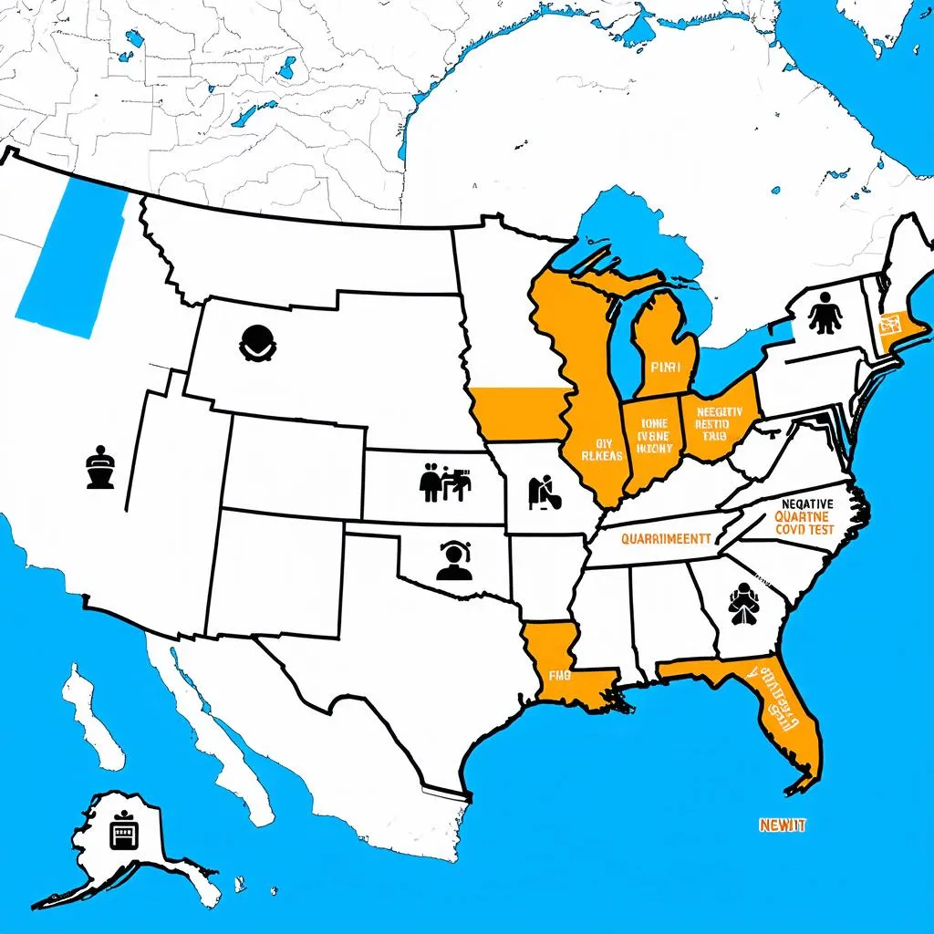 US travel restrictions map