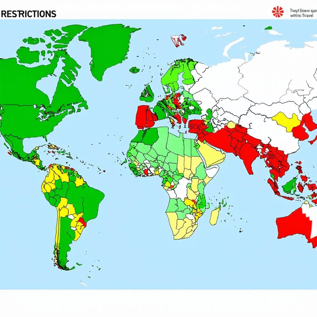 World Map with Travel Restrictions