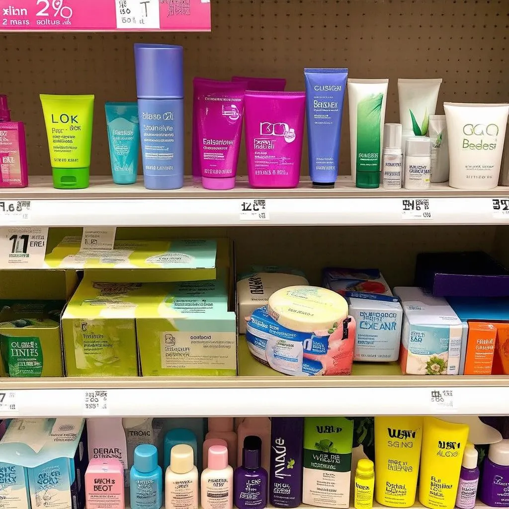 Travel Size Toiletries in Drugstore