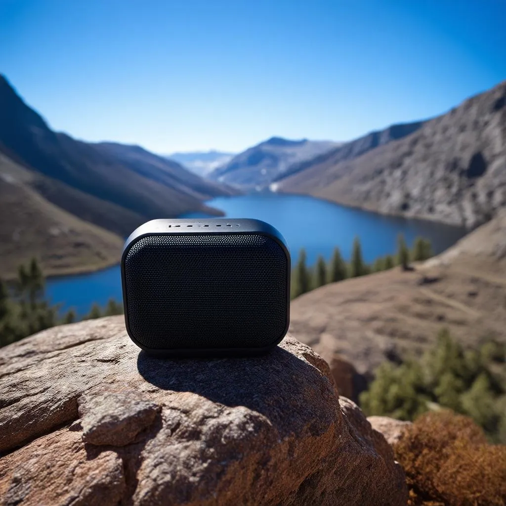 travel speaker on mountain