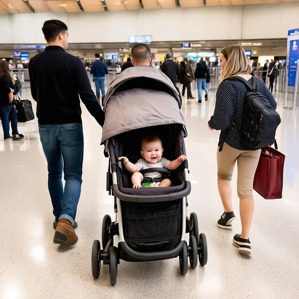 travel stroller at airport